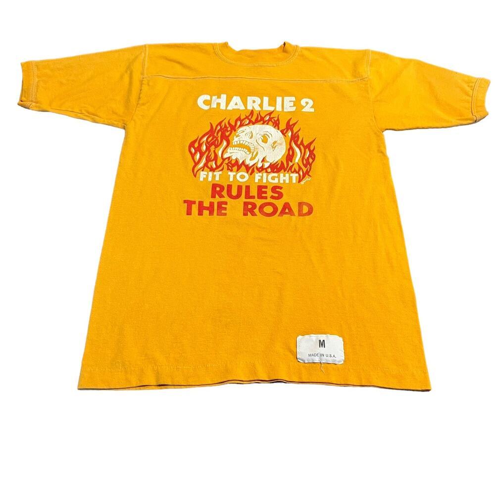 Vintage Charlie 2 Fit To Fight Short Sleeve Men’s T-Shirt Gulf Coast Medium